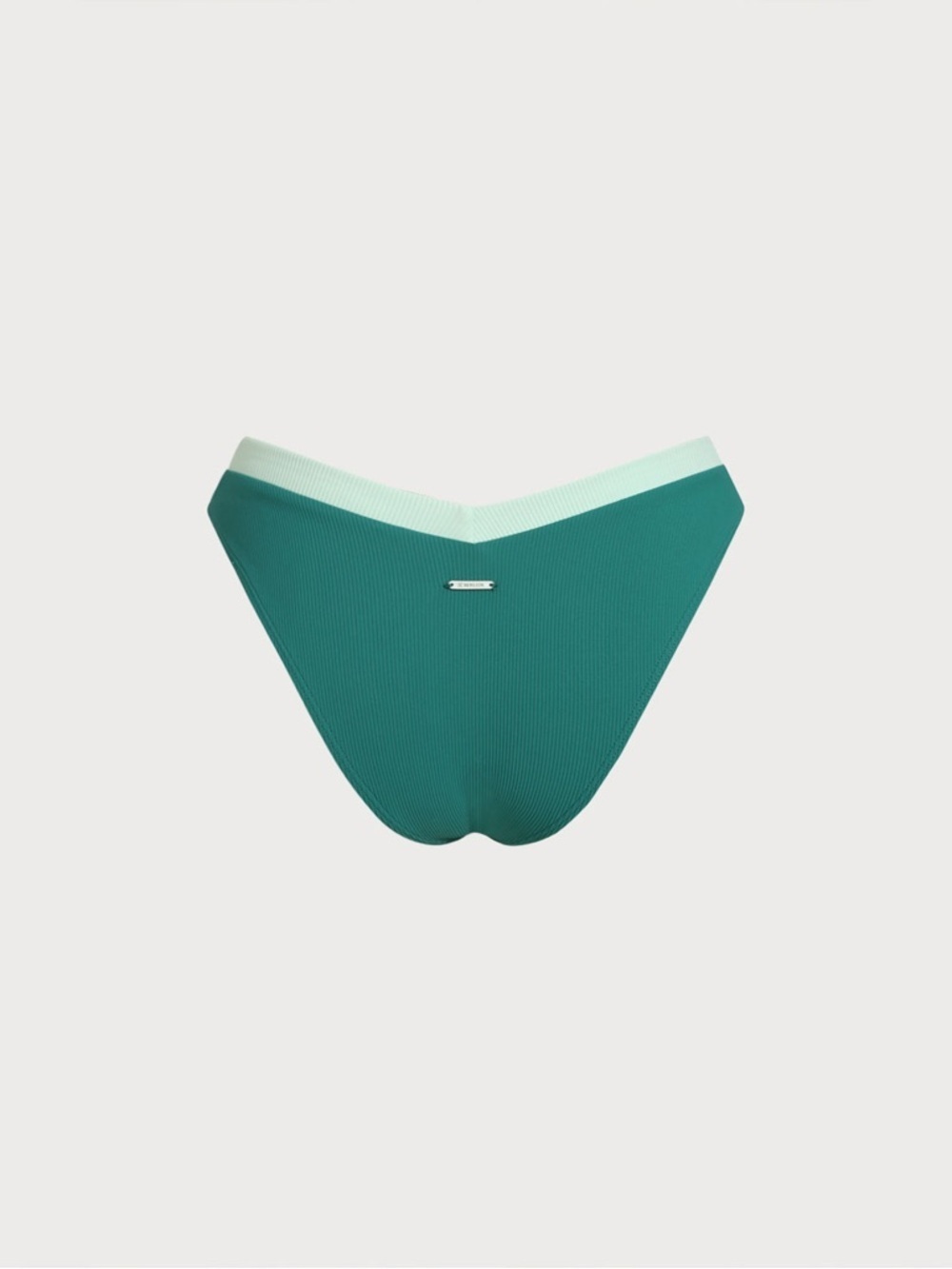 Women’s Two-Tone Teal Triangle Bikini Set - Picture 5 of 5